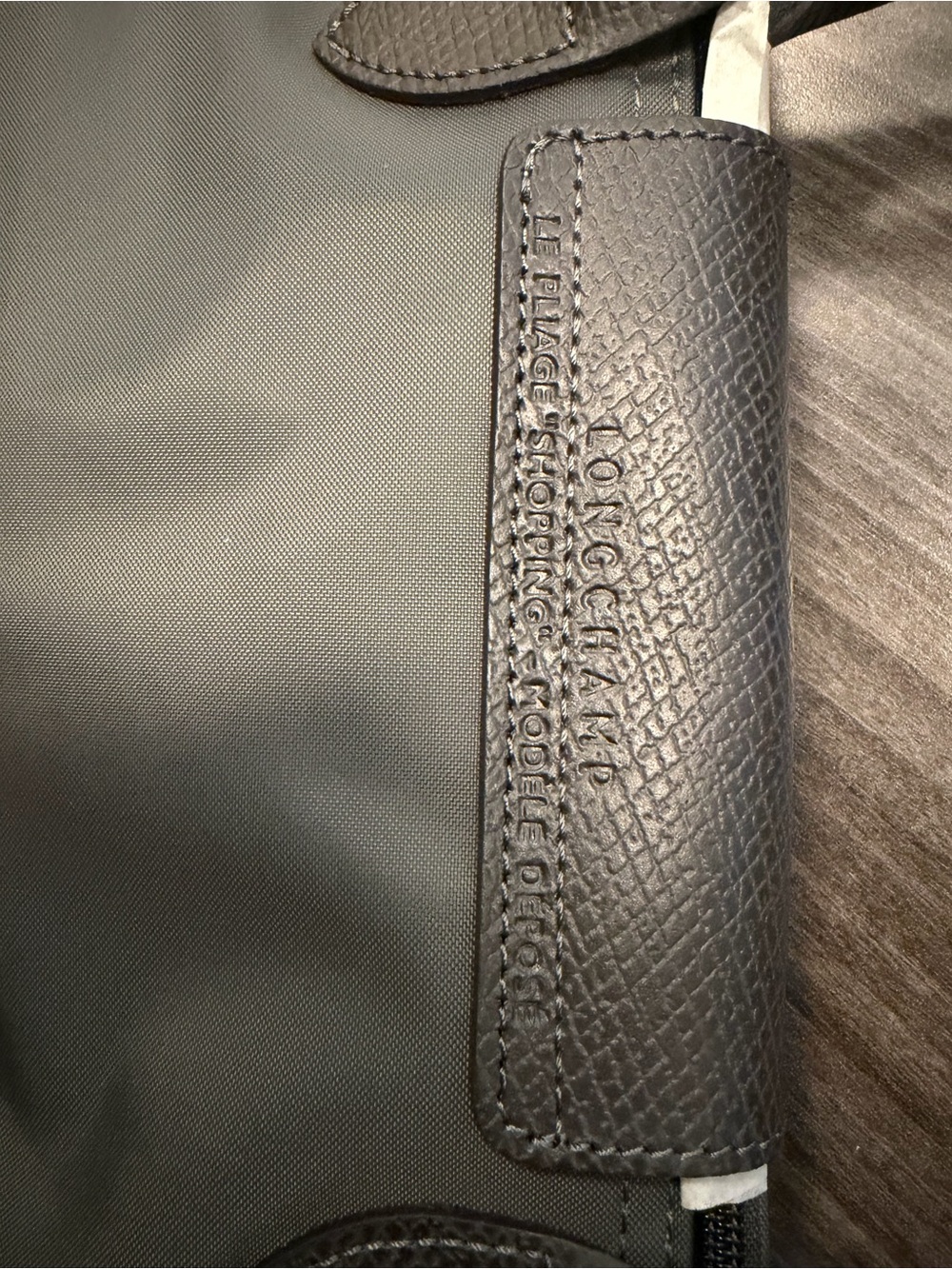 Longchamp Grey Le Pliage Shopping Modele Depose - Picture 3 of 5